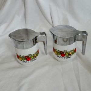 Vintage Corningware creamers